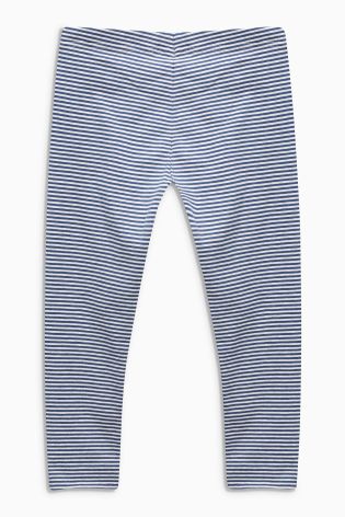 Grey/White Stripe Leggings (3-16yrs)
